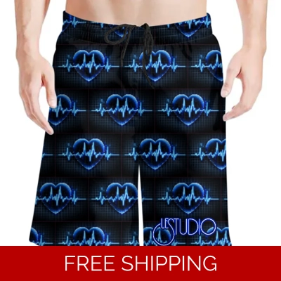 Le Studio Vital Signs 3 Beach Shorts